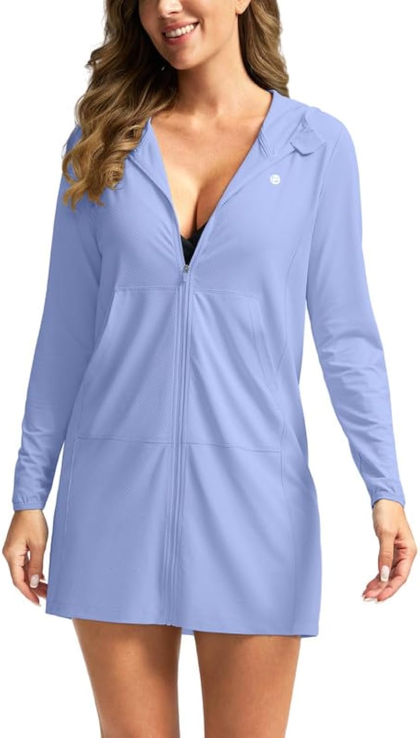 Women's UPF 50+ Swim Cover Up Sun Protection Long - Adult & Kids T-Shirts, Sweatshirts & Hoodies apparel design preview 1