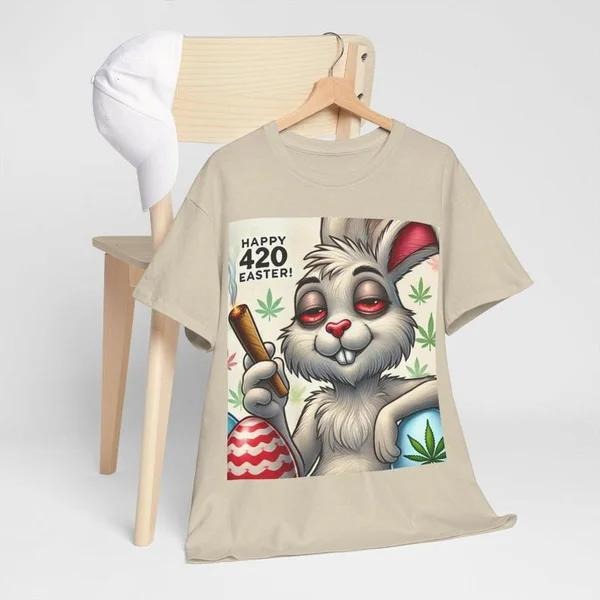 420 Easter Bunny Stoner Weed Cotton Knit Classic - Adult & Kids T-Shirts, Sweatshirts & Hoodies apparel design preview 1