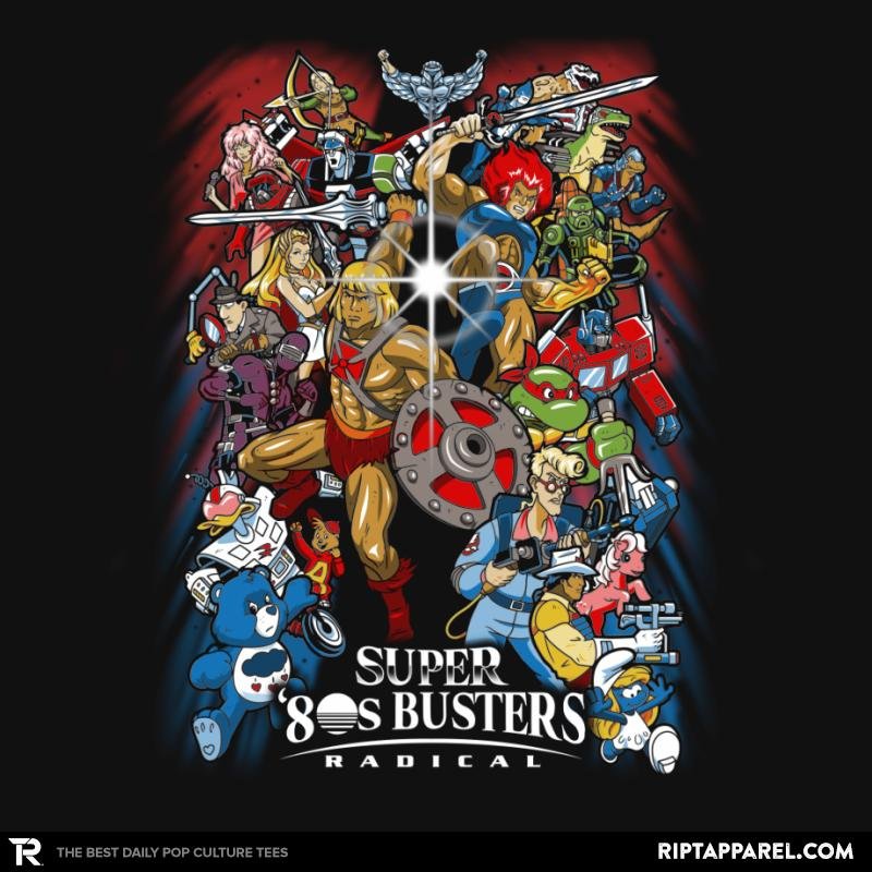 Super 80s Busters - Adult & Kids T-Shirts, Sweatshirts & Hoodies apparel design preview 1