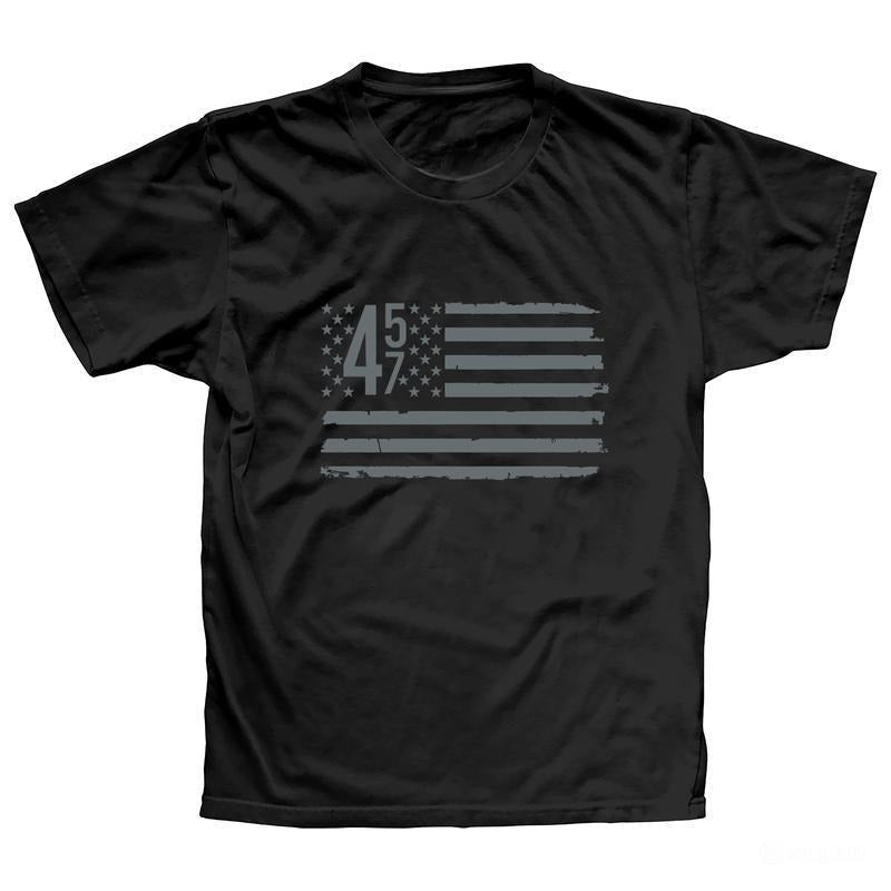 45 47 American Flag Trum President Make America Great - Adult & Kids T-Shirts, Sweatshirts & Hoodies apparel design preview 1