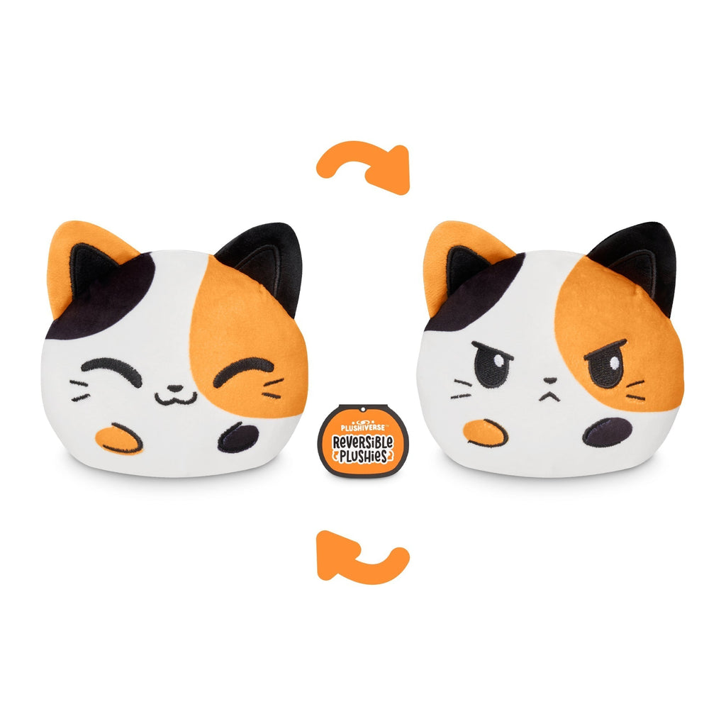 Plushiverse Cuddly Calico Cat 4" Reversible Plushie - Adult & Kids T-Shirts, Sweatshirts & Hoodies apparel design preview 1