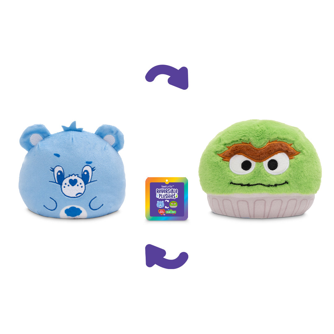 Grumpy Bear Oscar 4" Reversible Plushie - Adult & Kids T-Shirts, Sweatshirts & Hoodies apparel design preview 1