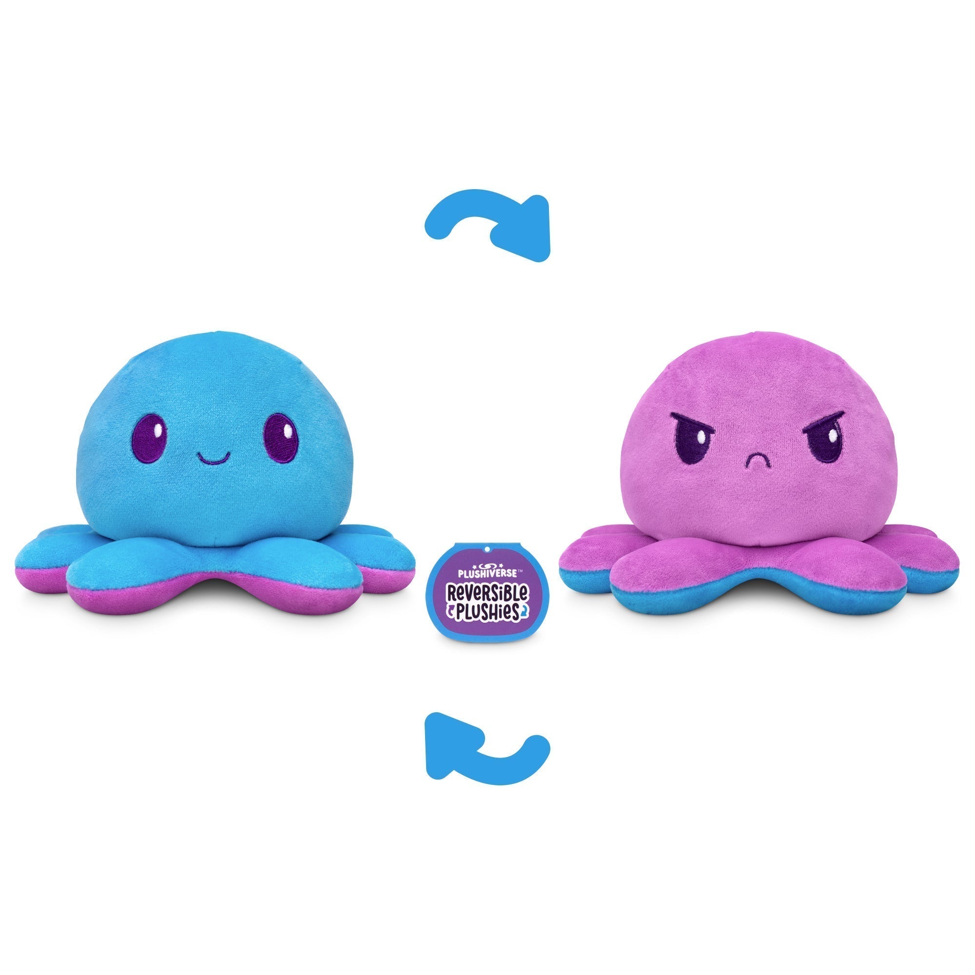 Plushiverse Indigo Octo 4" Reversible Plushie - Adult & Kids T-Shirts, Sweatshirts & Hoodies apparel design preview 1