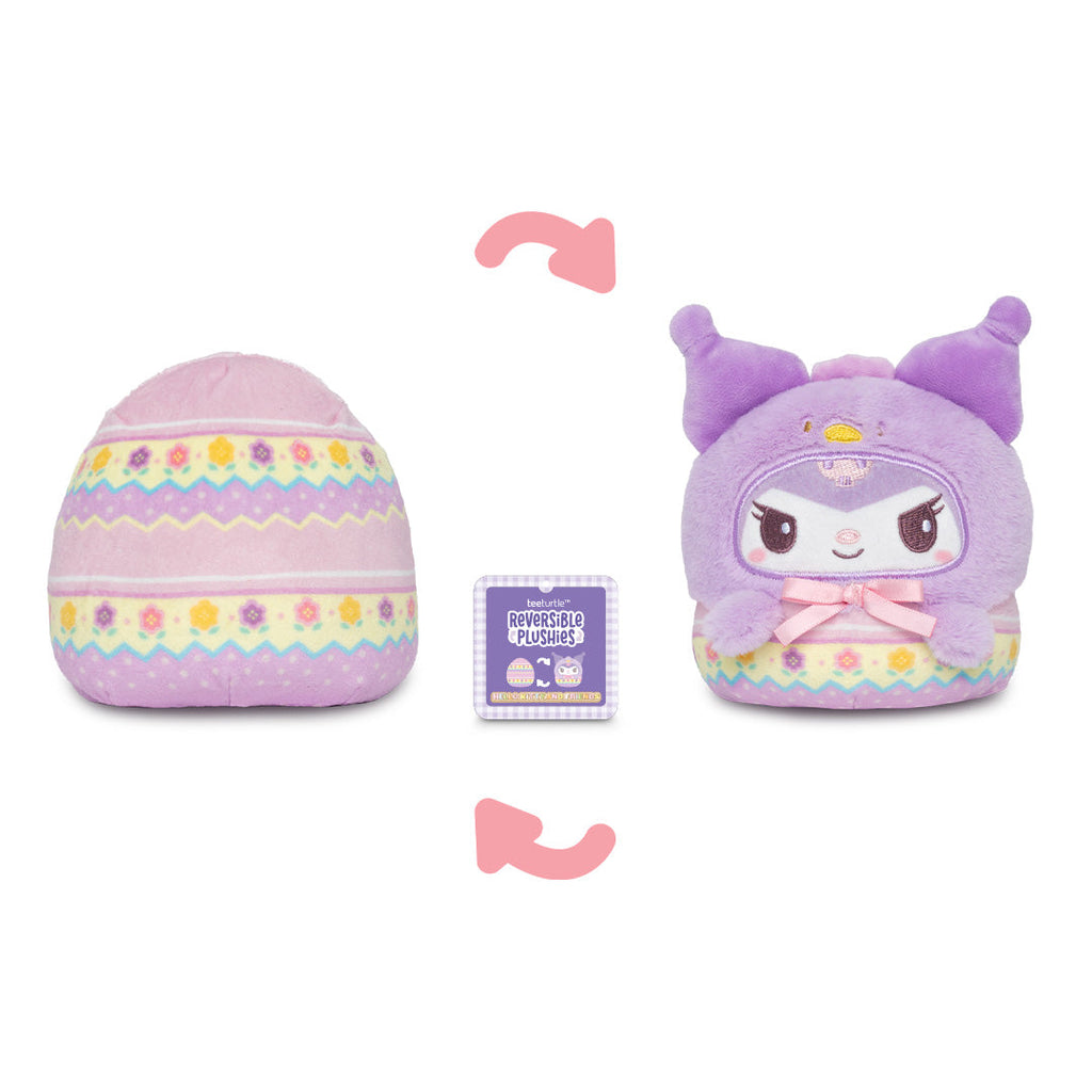 Easter Egg Kuromi 4" Reversible Plushie - Adult & Kids T-Shirts, Sweatshirts & Hoodies apparel design preview 1