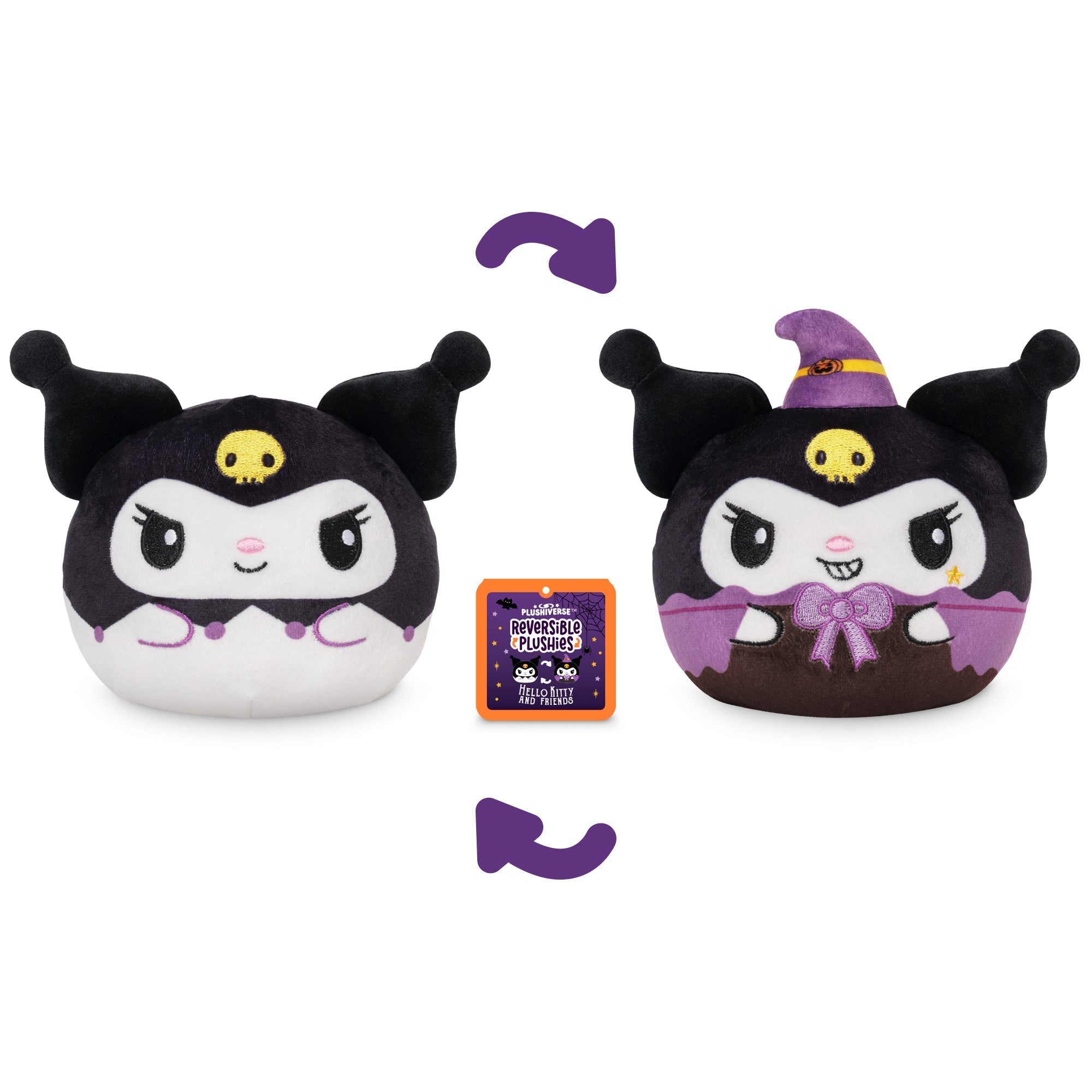 Halloween Kuromi 4" Reversible Plushie - Adult & Kids T-Shirts, Sweatshirts & Hoodies apparel design preview 1