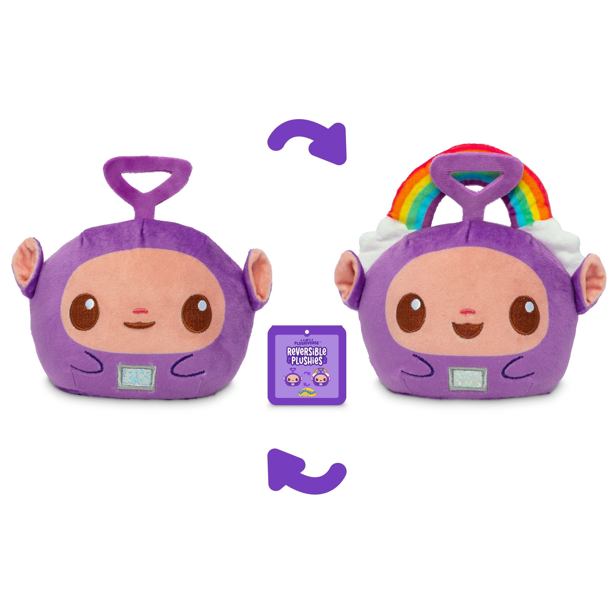Rainbow Tinky Winky 4" Reversible Plushie - Adult & Kids T-Shirts, Sweatshirts & Hoodies apparel design preview 1