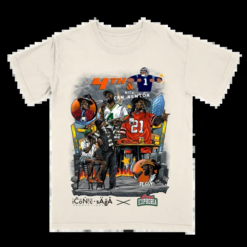 4th 1 Cam Newton Off White Fan Casual Menswear - Adult & Kids T-Shirts, Sweatshirts & Hoodies apparel design preview 1