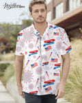 4th Of July America Flag Firework Pattern Hawaiian - Adult & Kids T-Shirts, Sweatshirts & Hoodies apparel design preview 1