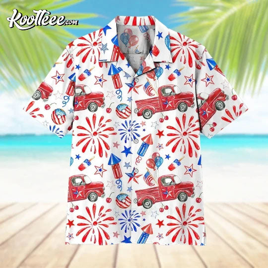4th Of July Celebration Hawaiian - Adult & Kids T-Shirts, Sweatshirts & Hoodies apparel design preview 1