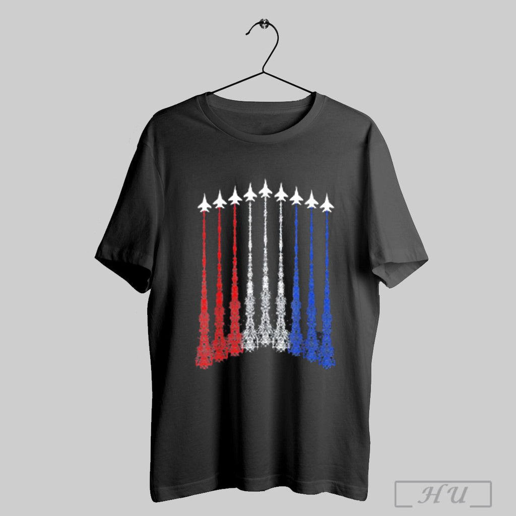 4th Of July Fighter Jet Airplane Red White Blue In - Adult & Kids T-Shirts, Sweatshirts & Hoodies apparel design preview 1