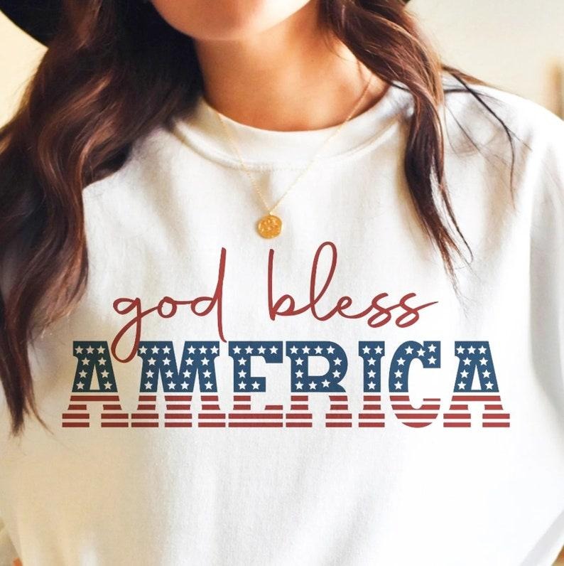 4th July God Bless America Crew Independence Day - Adult & Kids T-Shirts, Sweatshirts & Hoodies apparel design preview 1