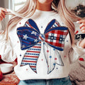 4th July Coquette Memorial Day America Bow USA - Adult & Kids T-Shirts, Sweatshirts & Hoodies apparel design preview 1