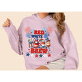 4th July Gnome Red White Brew Your Independence Day - Adult & Kids T-Shirts, Sweatshirts & Hoodies apparel design preview 1