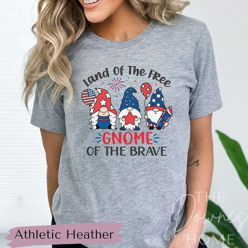 4th July Gnome Patriotic Independence Day USA Flag - Adult & Kids T-Shirts, Sweatshirts & Hoodies apparel design preview 1