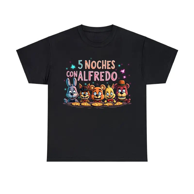 5 Noches Con Alfredo Inspired - Adult & Kids T-Shirts, Sweatshirts & Hoodies apparel design preview 1