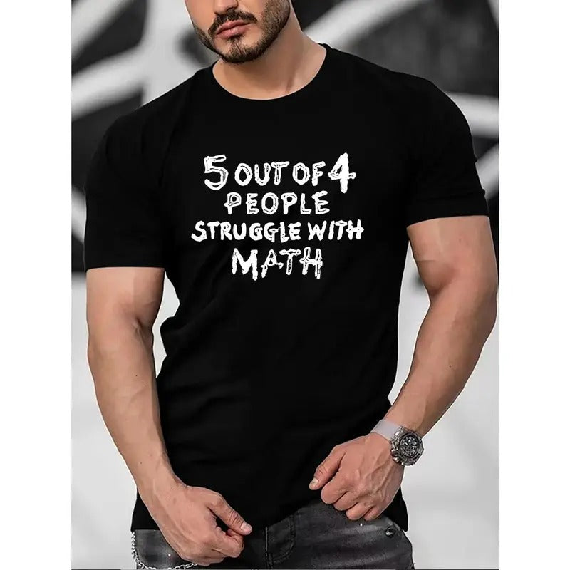 5 OUT 4 PEOPLE MATH Joke Quick Drying Super Comfy - Adult & Kids T-Shirts, Sweatshirts & Hoodies apparel design preview 1