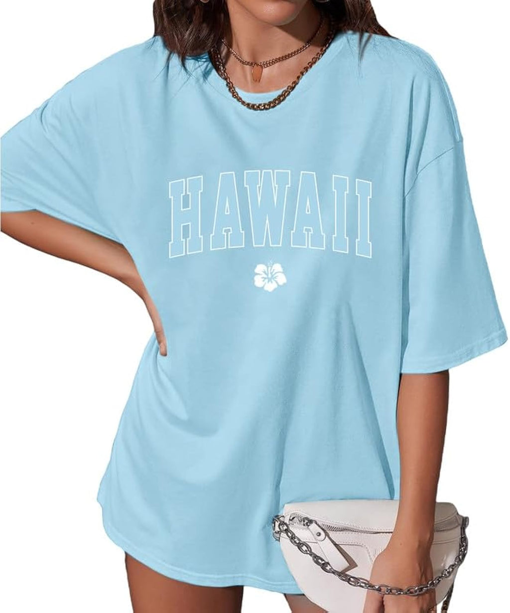 Hawaiian for Women Oversized Hawaii Graphic Teen - Adult & Kids T-Shirts, Sweatshirts & Hoodies apparel design preview 1