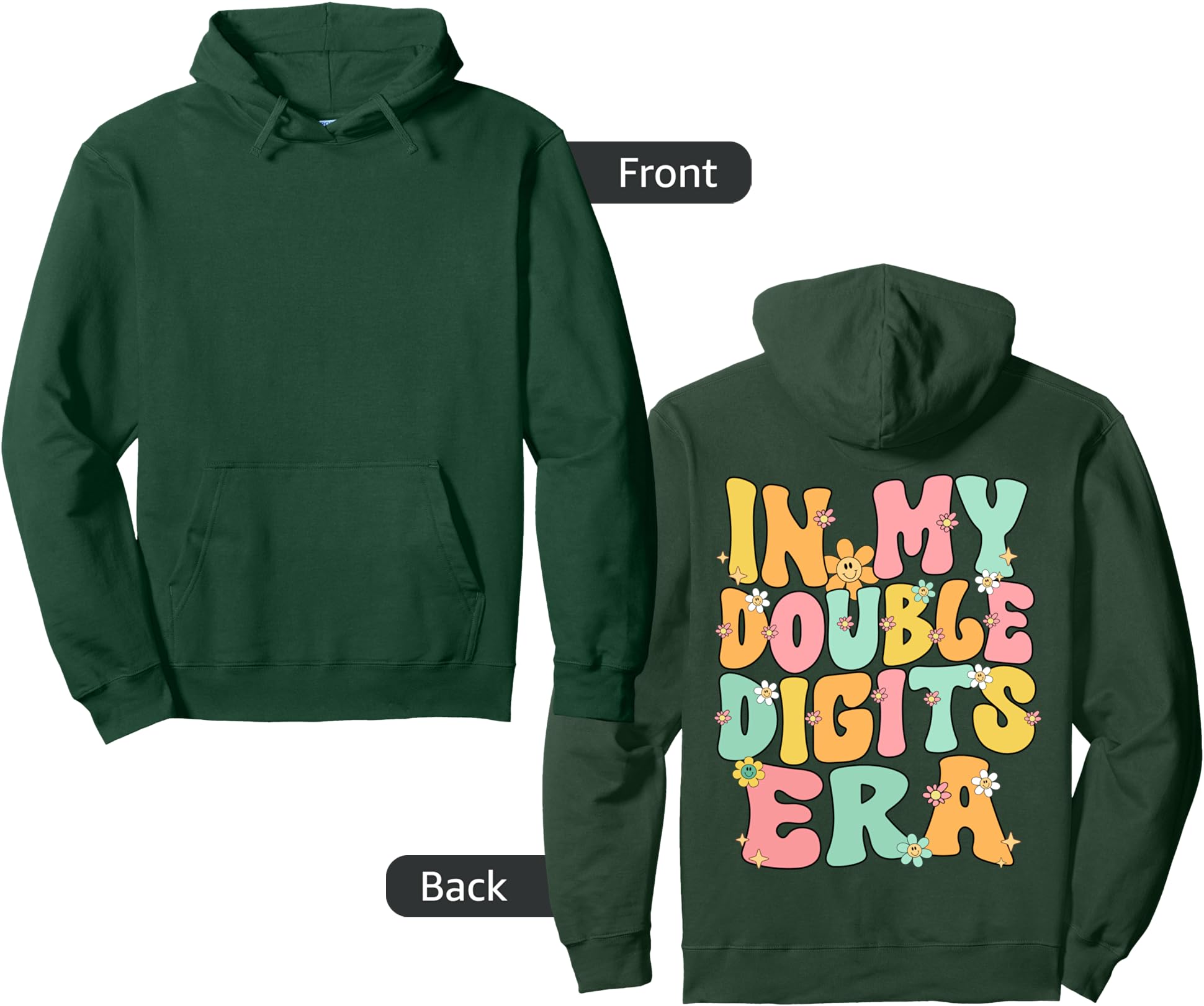 My Double Digits Era 10 Year Old 10Th T-Shirt - Custom Art Print Unisex - T-Shirt, Sweatshirt, Hoodie