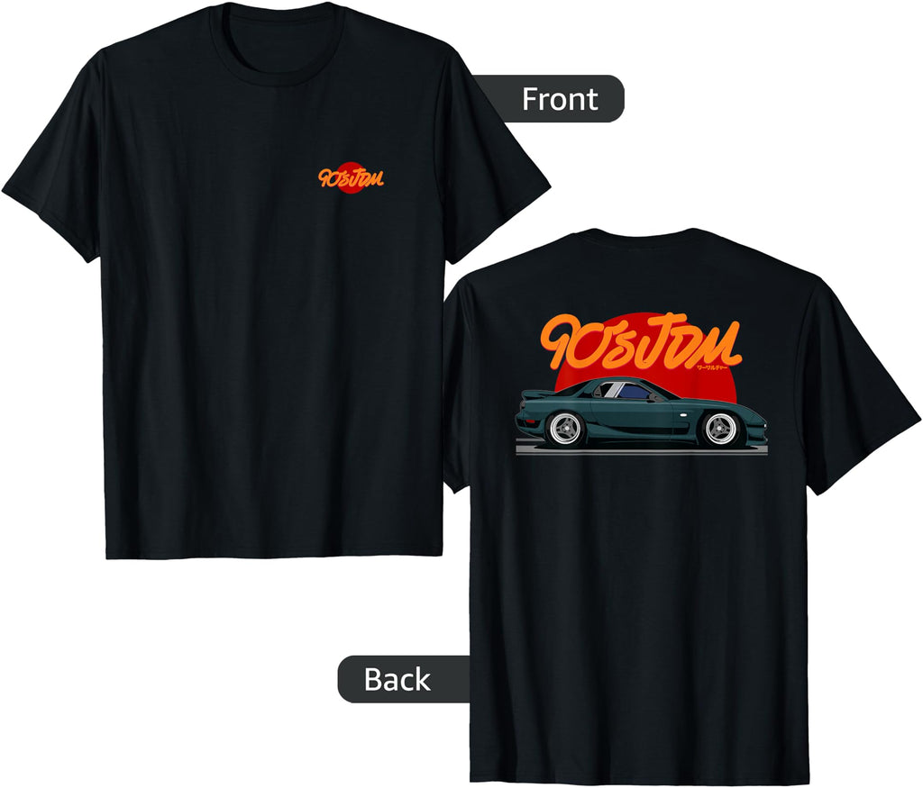 90S Jdm Brand Rotary Power Car 2 Side Sweatshirt - Novelty Apparel Unisex - T-Shirt, Sweatshirt, Hoodie