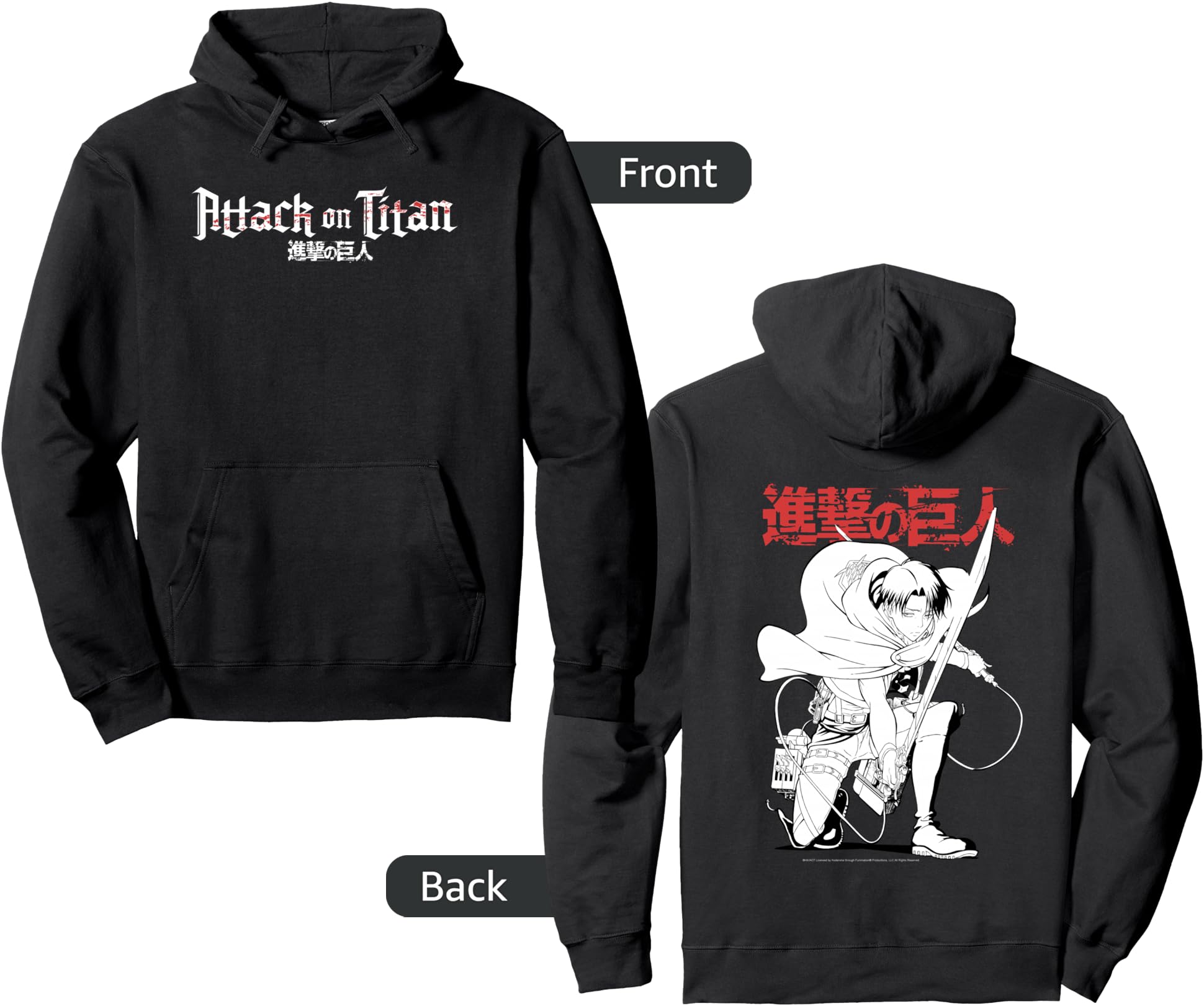 Attack Titan Crouching Levi Exclusive T-Shirt - Custom Art Print Unisex - T-Shirt, Sweatshirt, Hoodie