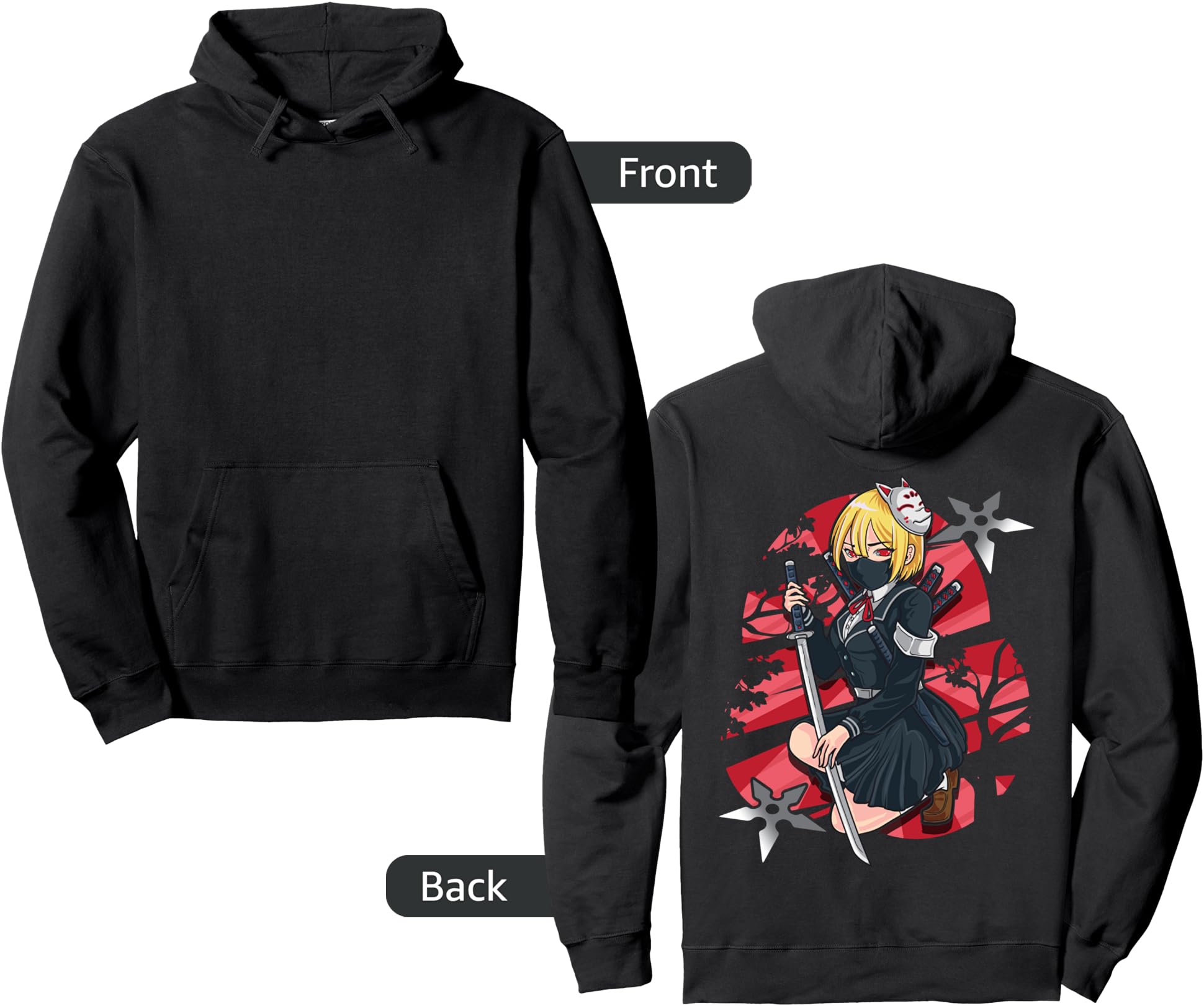 Original School Ninja Japanese T-Shirt - Custom Art Print for Adults - T-Shirt, Sweatshirt, Hoodie
