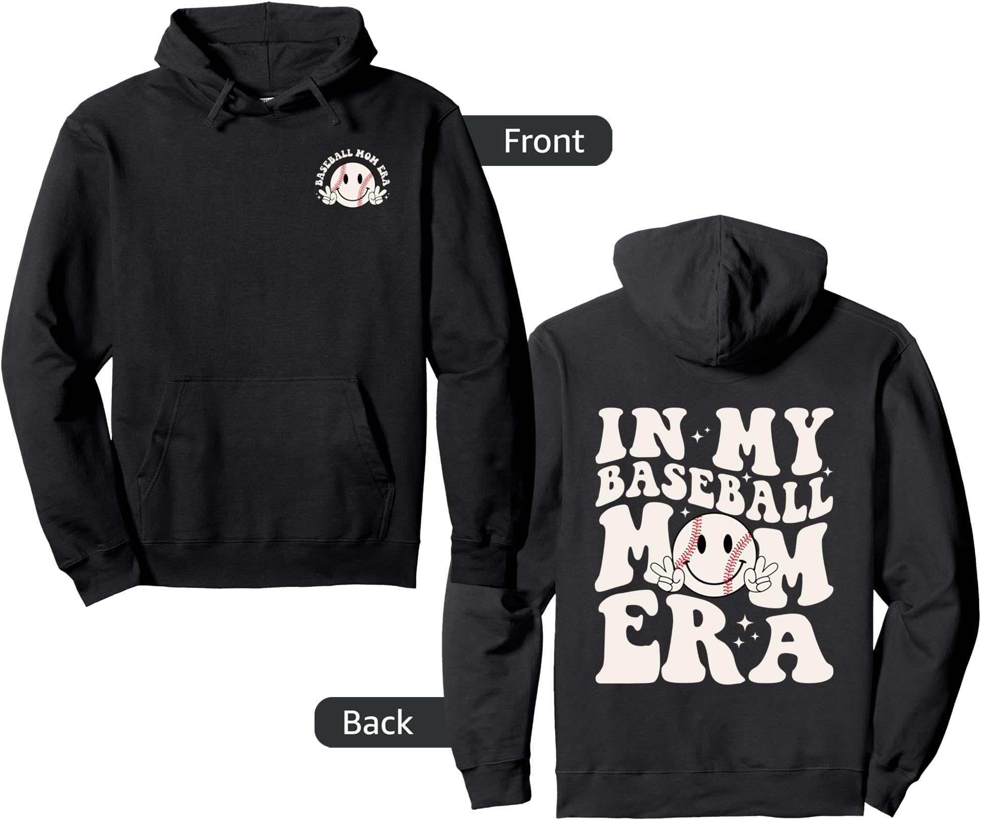 Exclusive My Baseball Mom Era 2 Sides T-Shirt - Streetwear Style Men Women - T-Shirt, Sweatshirt, Hoodie