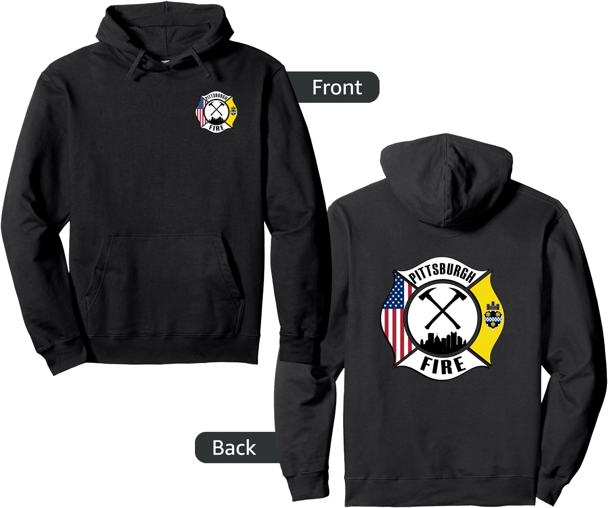 Handcrafted Pittsburgh Fire Bureau Sweatshirt - Streetwear Style Men Women - T-Shirt, Sweatshirt, Hoodie