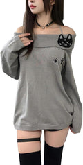 Women Y2K Off Shoulder Strap Cute Graphic Casual Tops - Adult & Kids T-Shirts, Sweatshirts & Hoodies apparel design preview 1