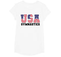 Gymnast Gymnastics Usa American T-Shirt - Fun Novelty Design for Adults - T-Shirt, Sweatshirt, Hoodie