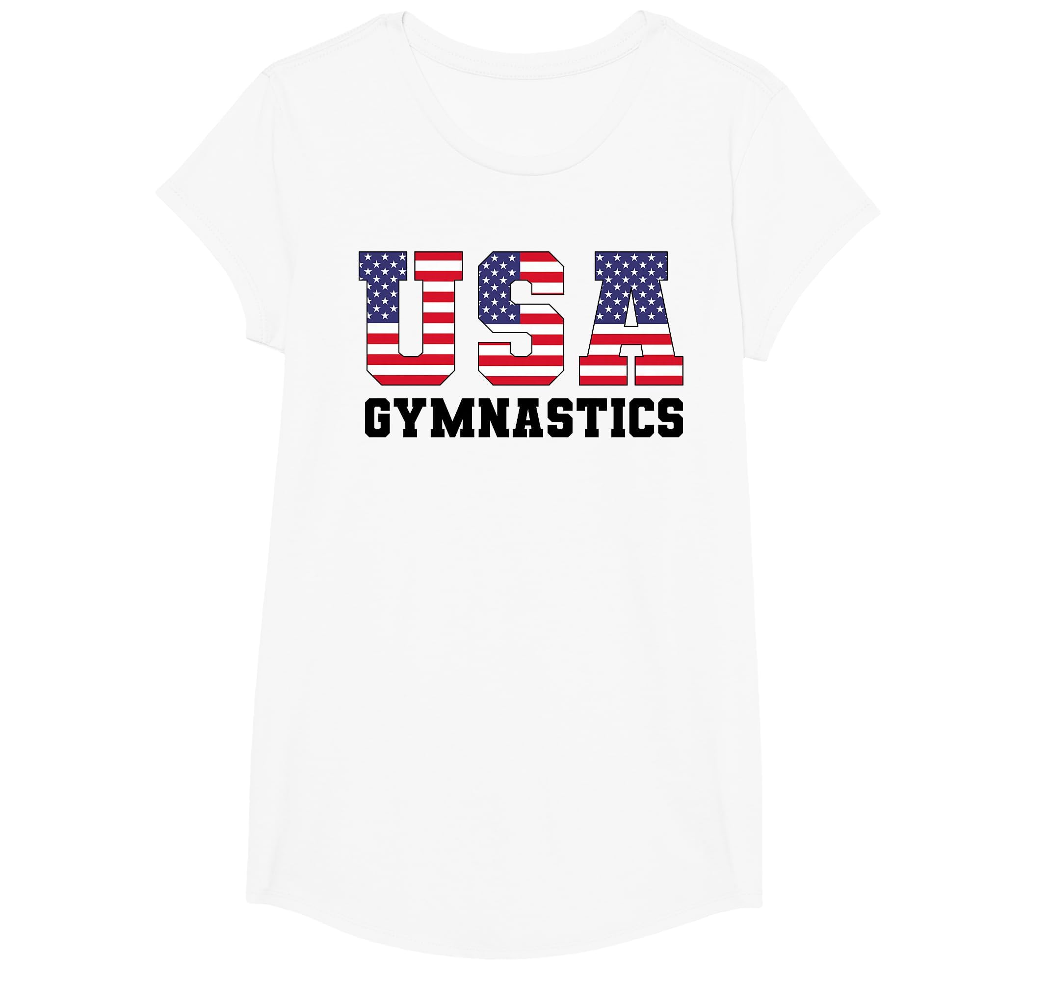 Gymnast Gymnastics Usa American T-Shirt - Fun Novelty Design for Adults - T-Shirt, Sweatshirt, Hoodie