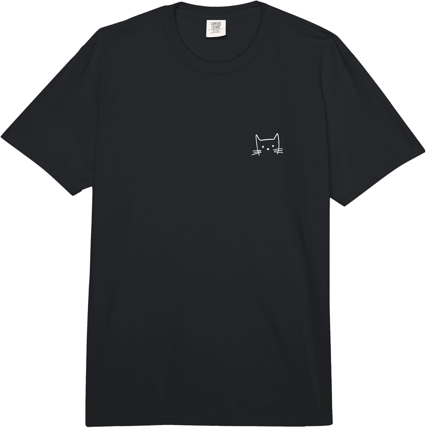 Small Cat Face Lover Funny Minimalist Subtle Comfort - Adult & Kids T-Shirts, Sweatshirts & Hoodies apparel design preview 1