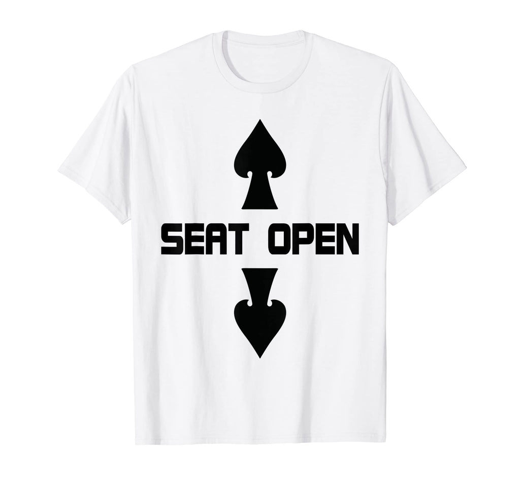 Mens Seat Open Two Seater Funny T-Shirt - Fun Novelty Design for Adults - T-Shirt, Sweatshirt, Hoodie
