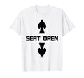 Mens Seat Open Two Seater Funny T-Shirt - Fun Novelty Design for Adults - T-Shirt, Sweatshirt, Hoodie