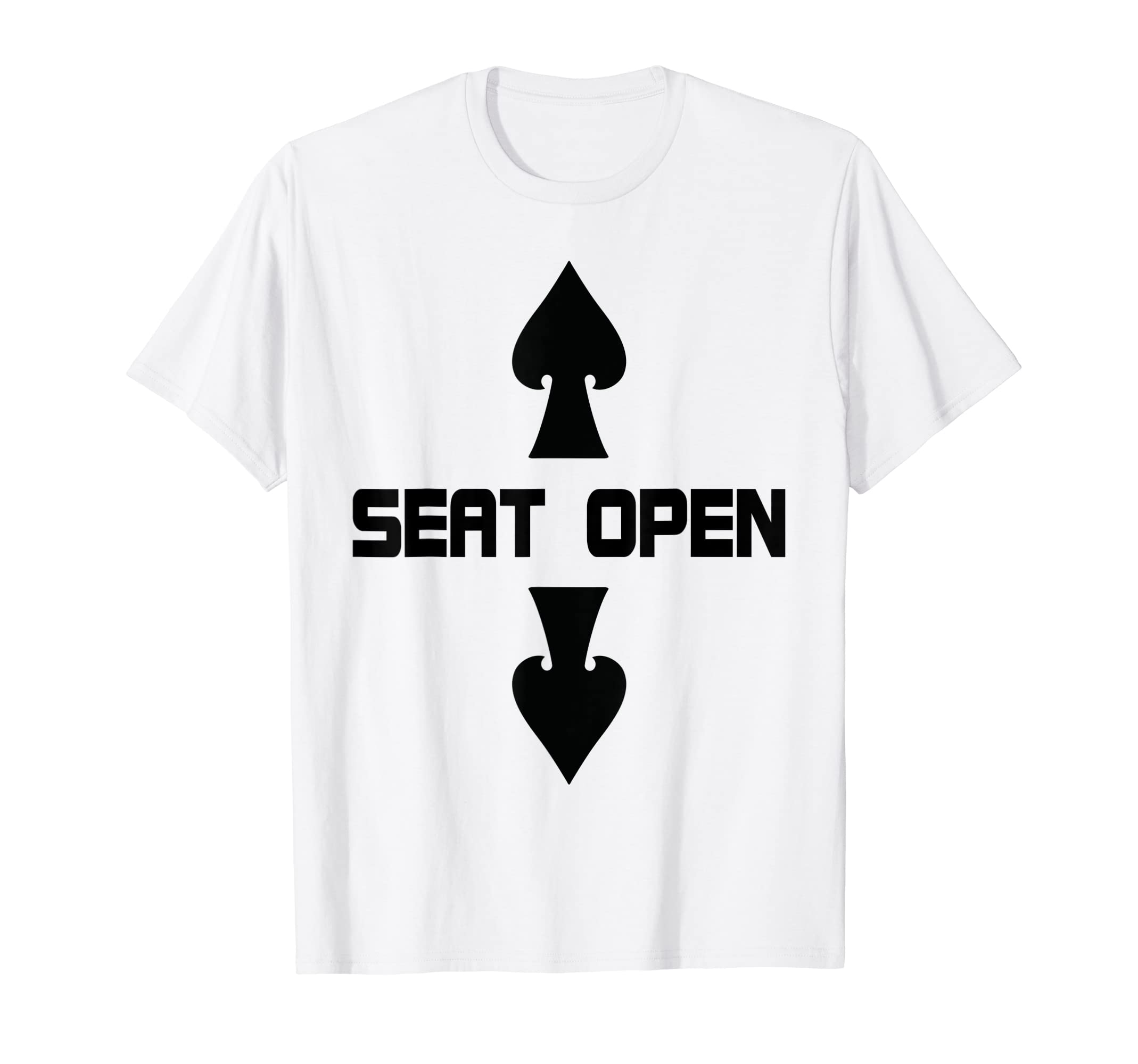 Mens Seat Open Two Seater Funny T-Shirt - Fun Novelty Design for Adults - T-Shirt, Sweatshirt, Hoodie