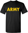 Military Gear Black Army Short Sleeve with Gold Print - Adult & Kids T-Shirts, Sweatshirts & Hoodies apparel design preview 1