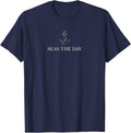 Minimalist Seas The Day Anchor Cruise Travel Gift Men - Adult & Kids T-Shirts, Sweatshirts & Hoodies apparel design preview 1