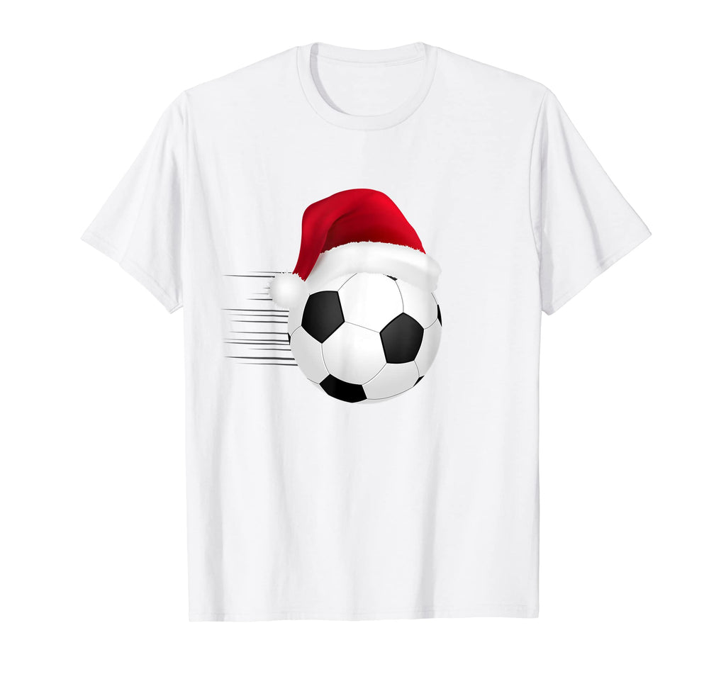 Football Soccer Ball Santa Funny Sport T-Shirt - Novelty Apparel Men Women - T-Shirt, Sweatshirt, Hoodie