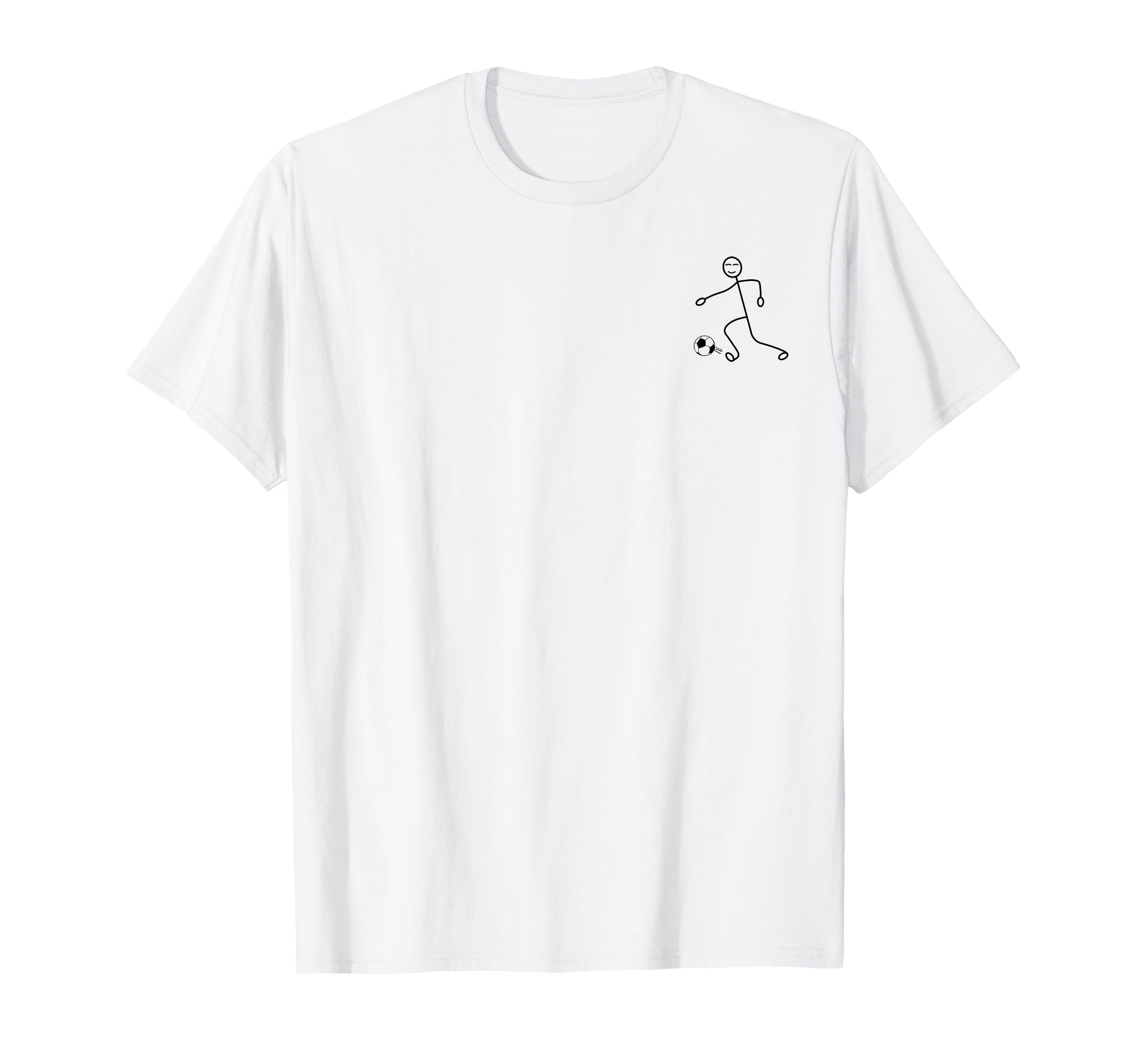 Stick Figure Soccer Player Stick Figure T-Shirt - Trendy Graphic Unisex - T-Shirt, Sweatshirt, Hoodie