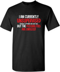 I'm Currently Unsupervised Novelty Graphic Sarcastic - Adult & Kids T-Shirts, Sweatshirts & Hoodies apparel design preview 1