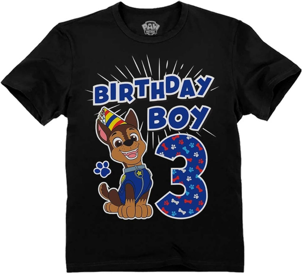 Paw Patrol Chase 3rd Birthday Boy Toddler Gift Outfit - Adult & Kids T-Shirts, Sweatshirts & Hoodies apparel design preview 1