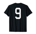 Number 9 Back Soccer Training T-Shirt - Streetwear Style Unisex - T-Shirt, Sweatshirt, Hoodie