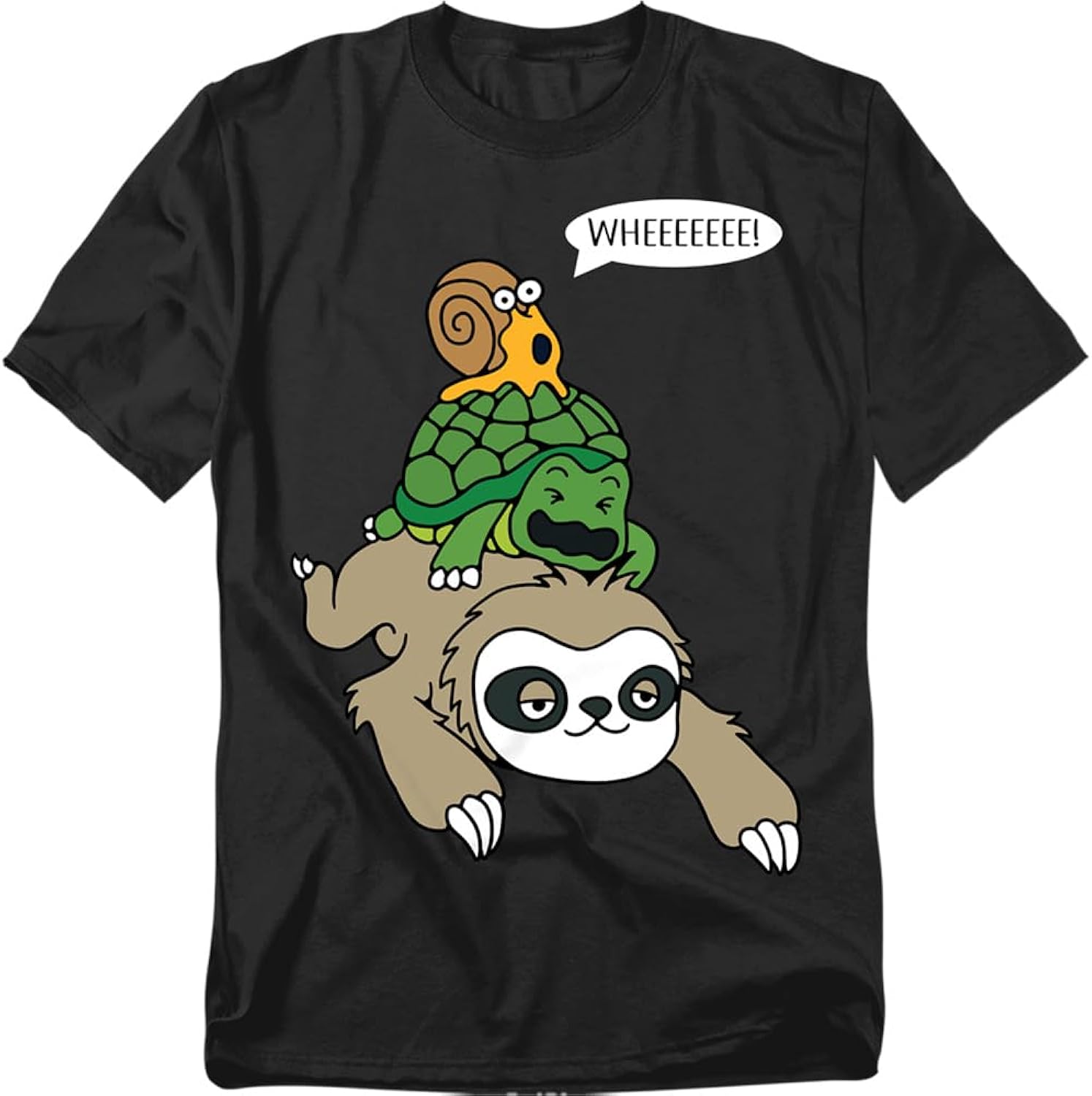 Funny Snail Turtle Sloth Go Fast Slow and Steady - Adult & Kids T-Shirts, Sweatshirts & Hoodies apparel design preview 1