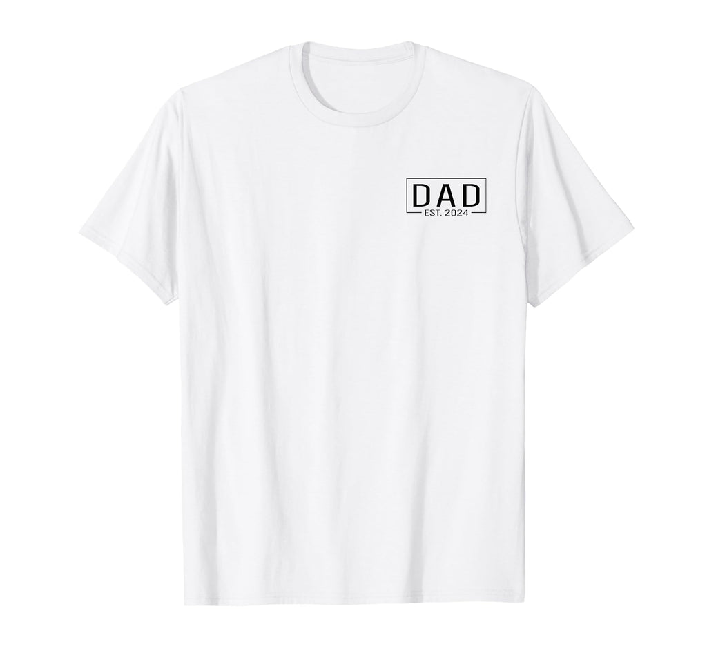 Dad Est 2024 Logo Promoted To Dad 2024 T-Shirt - Trendy Graphic for Adults - T-Shirt, Sweatshirt, Hoodie