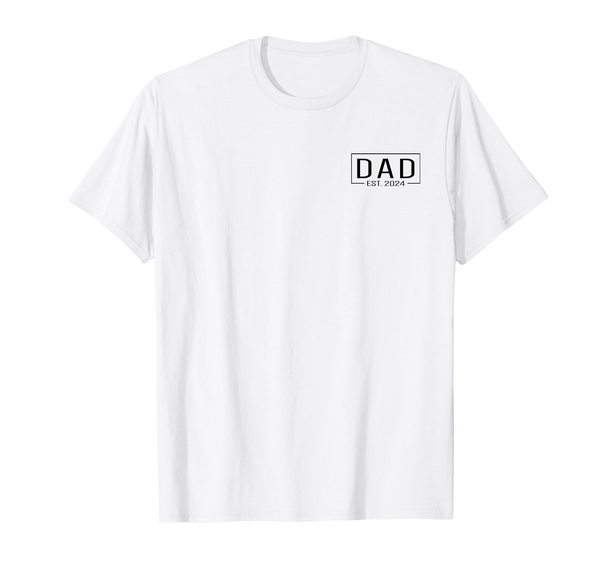 Dad Est 2024 Logo Promoted To Dad 2024 T-Shirt - Trendy Graphic for Adults - T-Shirt, Sweatshirt, Hoodie