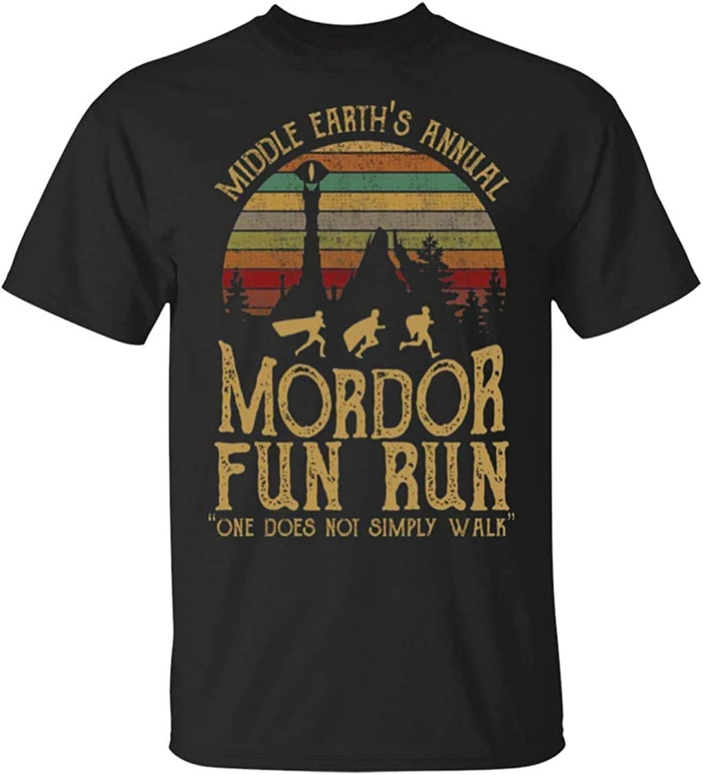 Middle Earth's Annual Mordor Fun Run one Does not - Adult & Kids T-Shirts, Sweatshirts & Hoodies apparel design preview 1