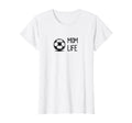 Soccer Ball Mom Life Subtle Black T-Shirt - Unique Graphic for Adults - T-Shirt, Sweatshirt, Hoodie