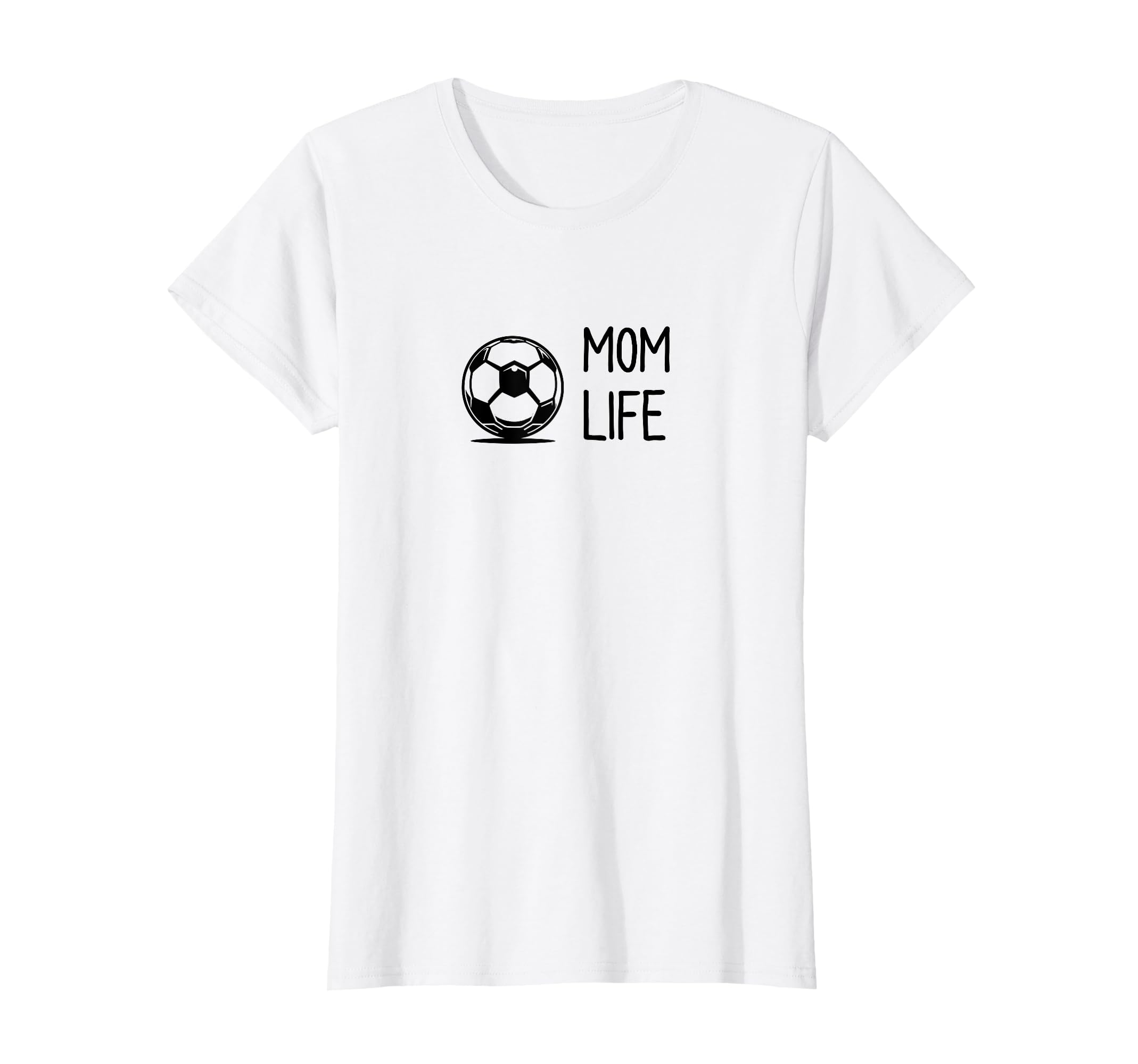 Soccer Ball Mom Life Subtle Black T-Shirt - Unique Graphic for Adults - T-Shirt, Sweatshirt, Hoodie