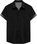 Mens Summer Short Sleeve Button Up Classic Casual - Adult & Kids T-Shirts, Sweatshirts & Hoodies apparel design preview 1