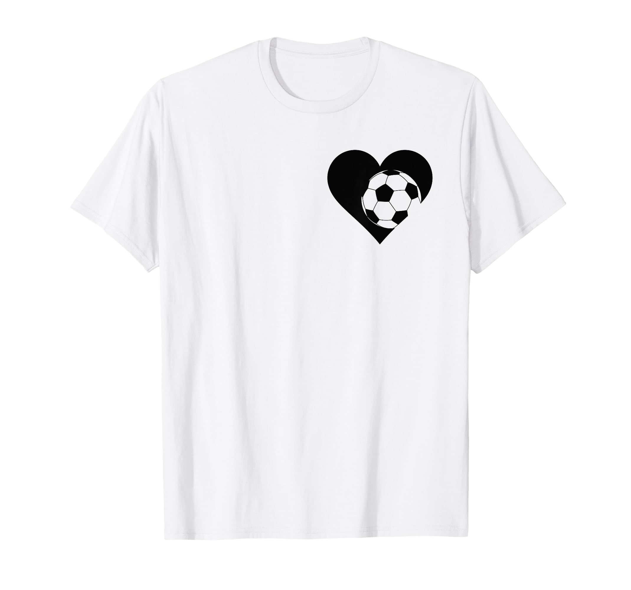 Soccer Love Heart Fans And Players T-Shirt - Unique Graphic for Adults - T-Shirt, Sweatshirt, Hoodie