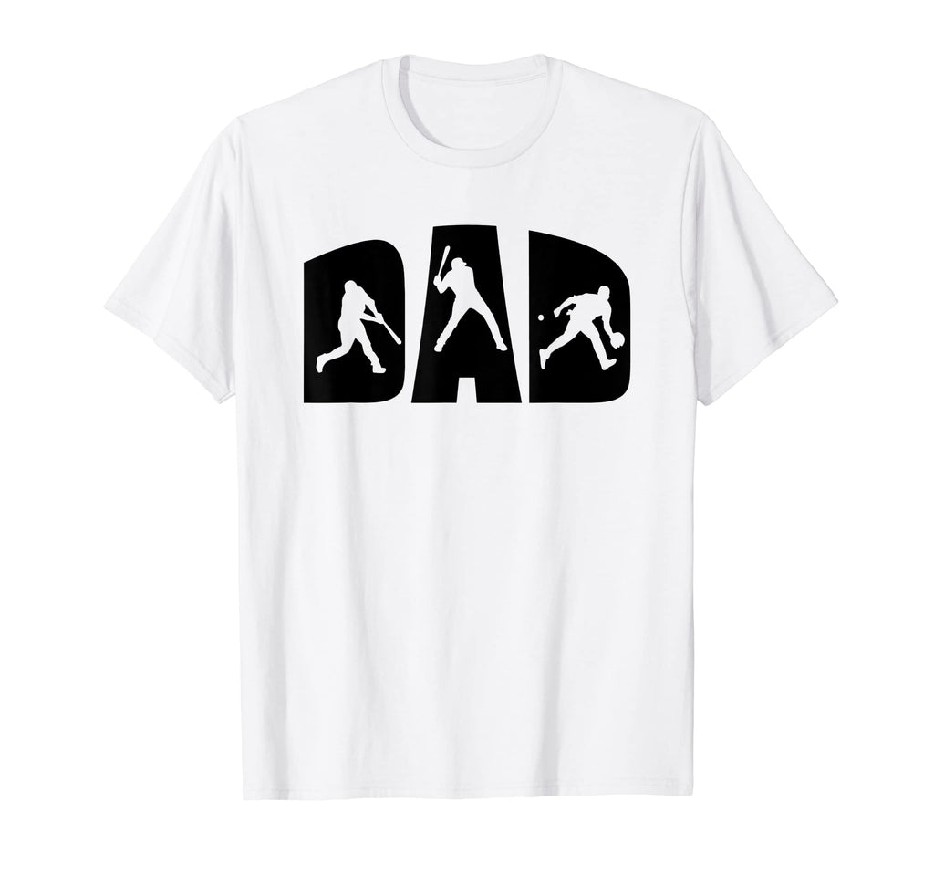 Mens Baseball Dad Daddy Softball T-Shirt - Aesthetic Graphic for Adults - T-Shirt, Sweatshirt, Hoodie